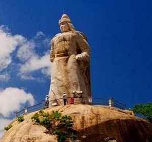 Statue of Koxinga (Zhengchenggong), the Chinese hero that liberated Taiwan from the Dutch