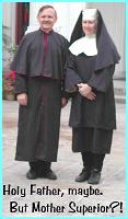 Holy Father Bill and Mother Superior Sue?!  During the filming of a Sino-Japanese TV series