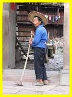 A granny in a Hakka round house